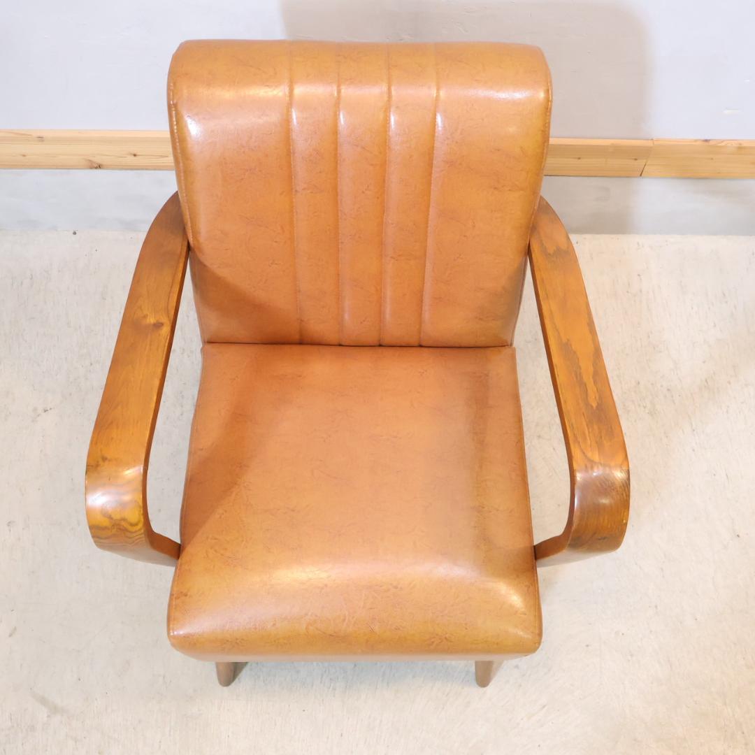 クラッシュゲート VESPA ホワイトオーク無垢材 シングルソファー アーム