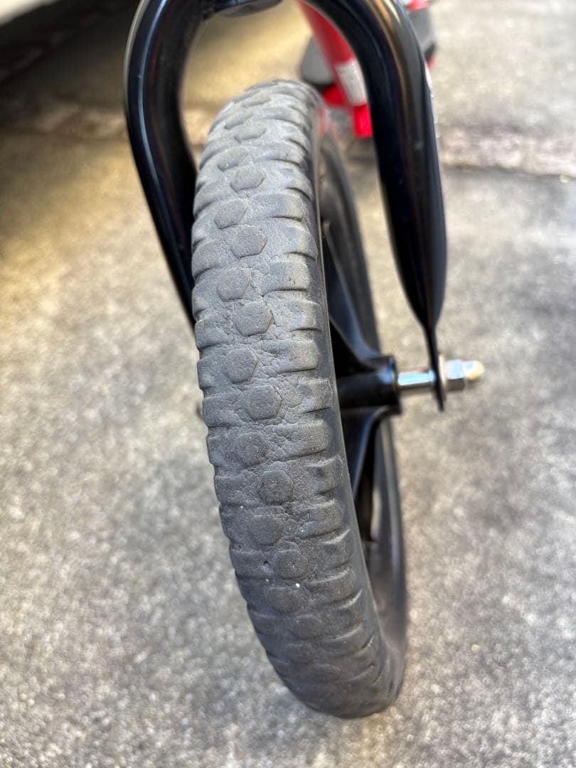 STRIDER バランスバイク 赤 レア品ポーチ.取説付き