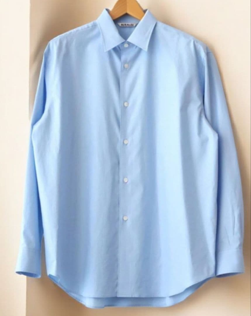 トップス AURALEE WASHED FINX TWILL SHIRT