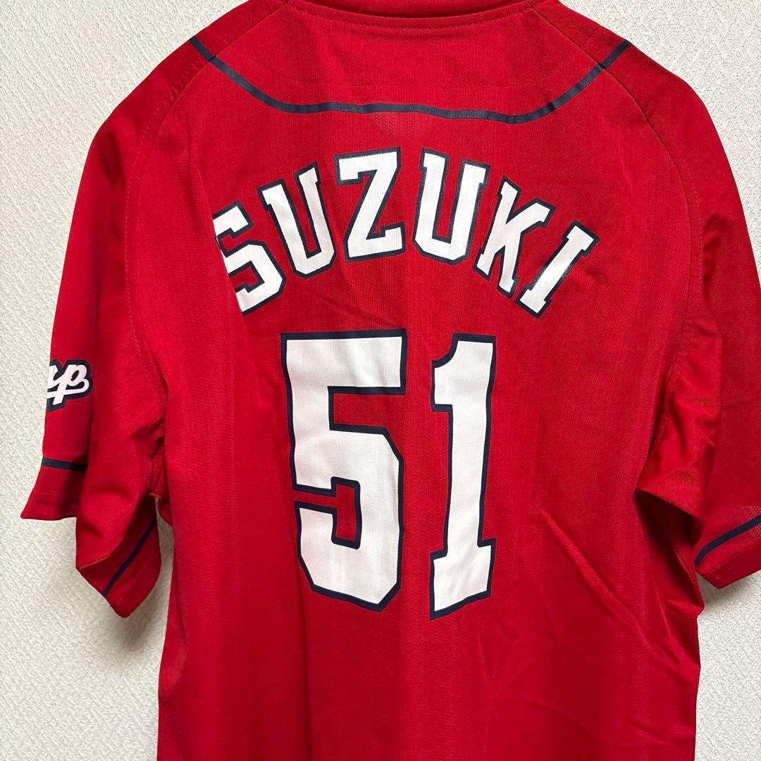 広島カープ ユニフォーム 背番号51 スズキ　サイズＯ