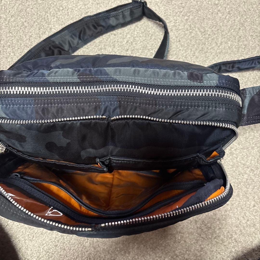 PORTER ブラック迷彩 ショルダーバッグ