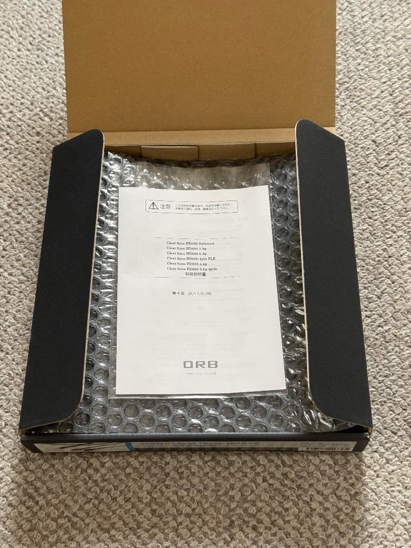 ヘッドホンケーブル ORB Clear force HD650 3.5mm4極