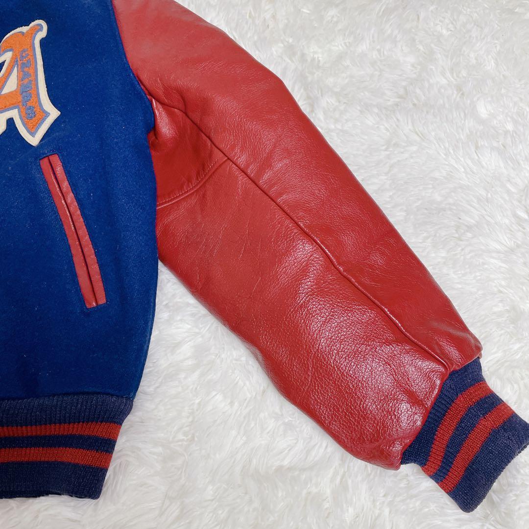 USA製　ヴィンテージ　スタジャン 袖革　golden bear 海外サイズM