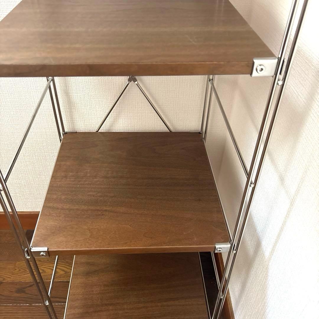 【良品】※直接お渡し 無印良品 ステンレスユニットシェルフ 特大