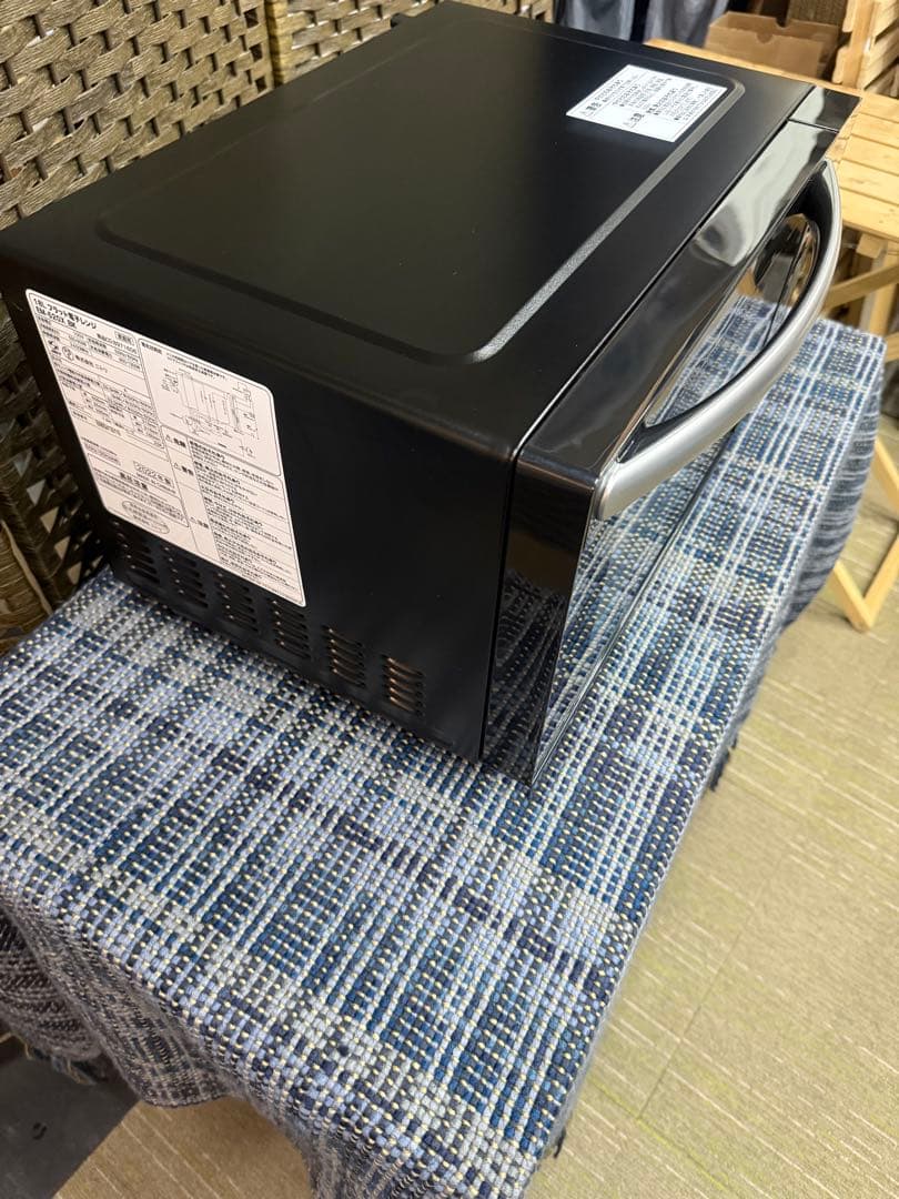 【洗浄消毒作業済】ニトリ　フラットテーブル　電子レンジ　EM-520X _BK