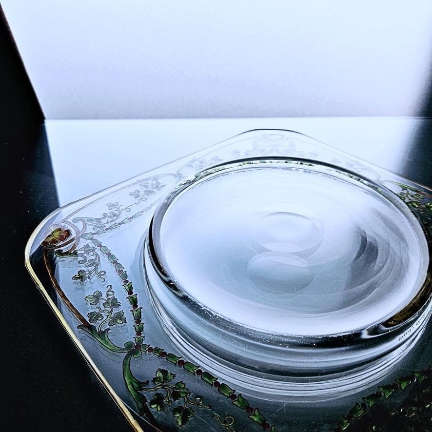 ドームナンシー 美しいアールヌーヴォーの花柄プレート 19世紀