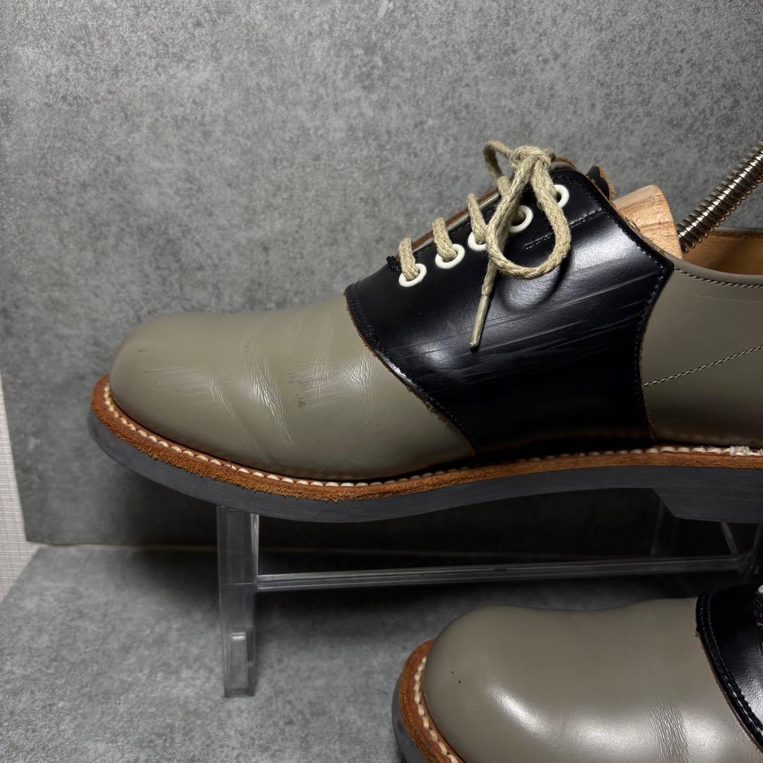 【極美品】REGAL サドルシューズ 2452 グレー 24cm プレーントゥ