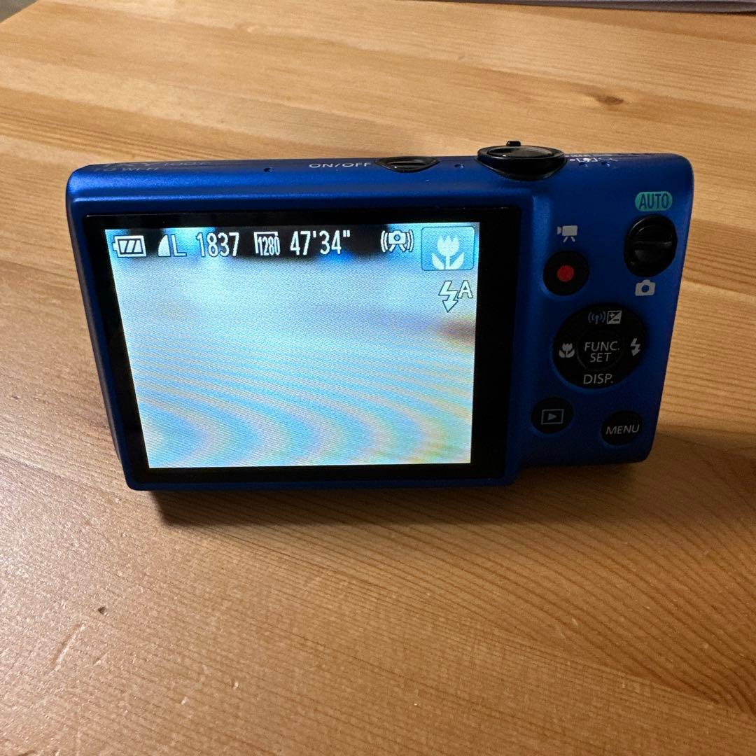 Canon IXY 100F 青 コンパクトデジタルカメラ 本体と充電器付き
