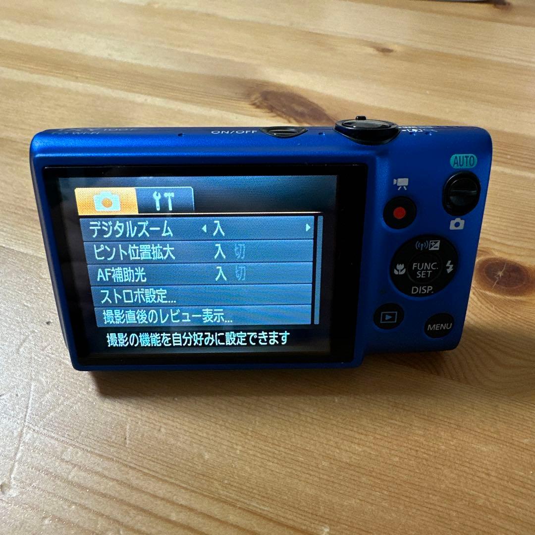 Canon IXY 100F 青 コンパクトデジタルカメラ 本体と充電器付き