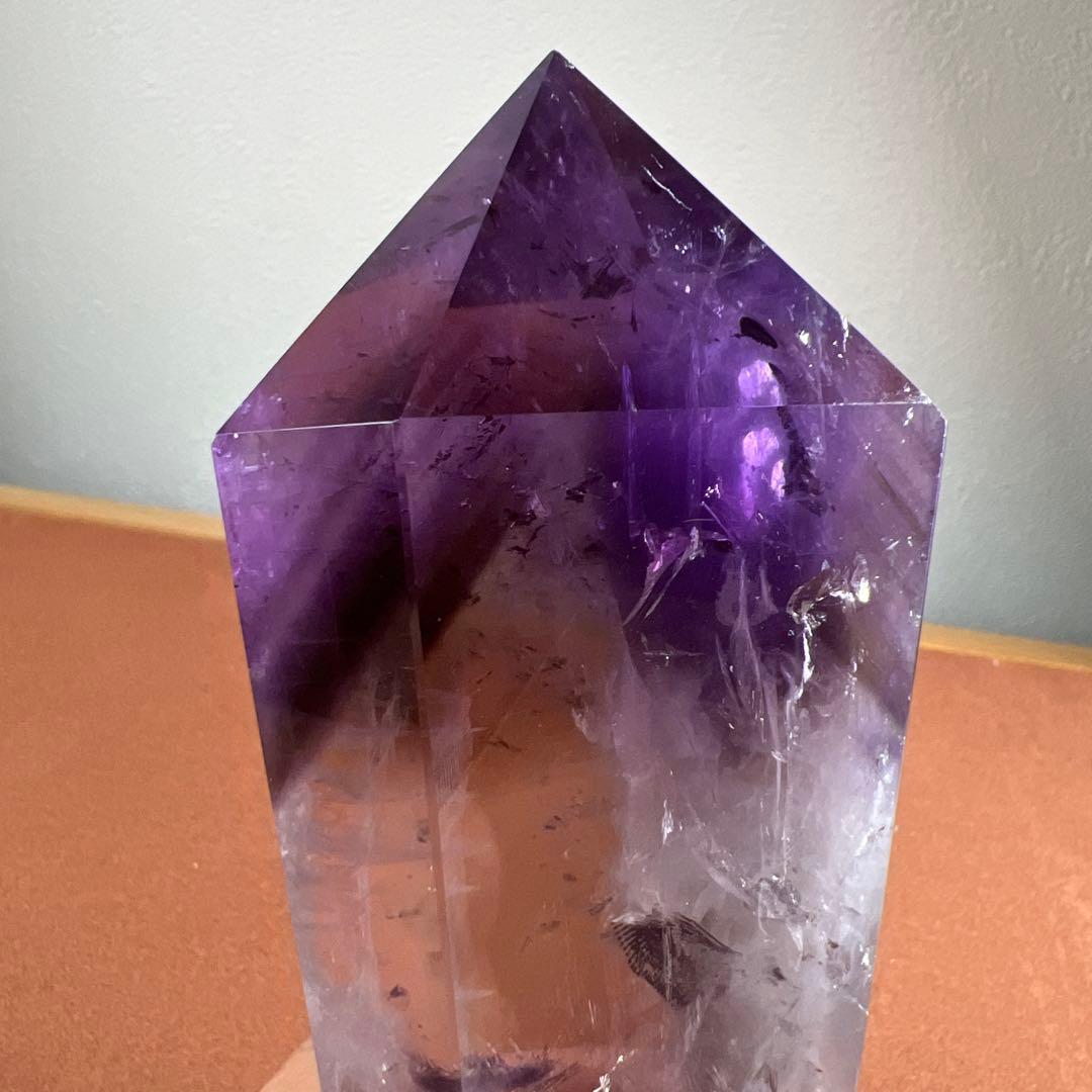 天然石　アメジスト　ポイントタワー