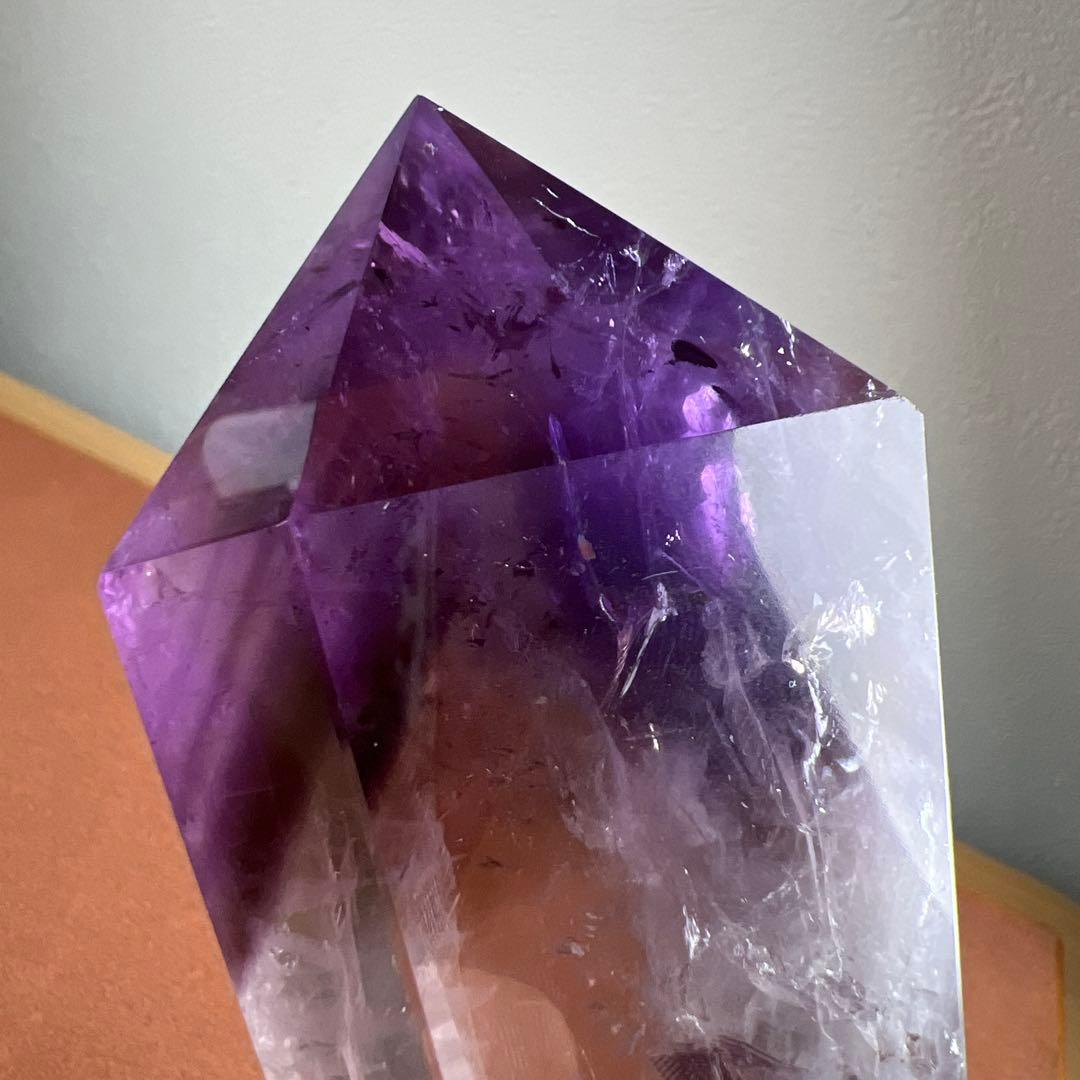 天然石　アメジスト　ポイントタワー