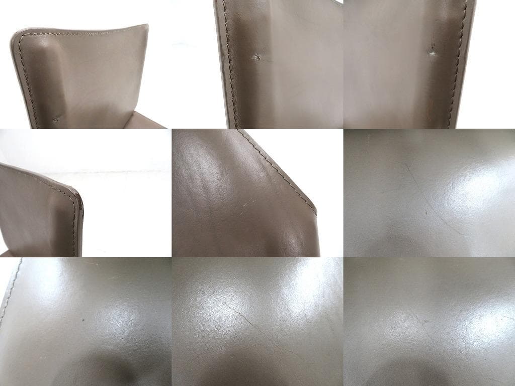 展示品　カッシーナ　キャブ　総本革　レザー　チェア　イス　モダン　名作　高級