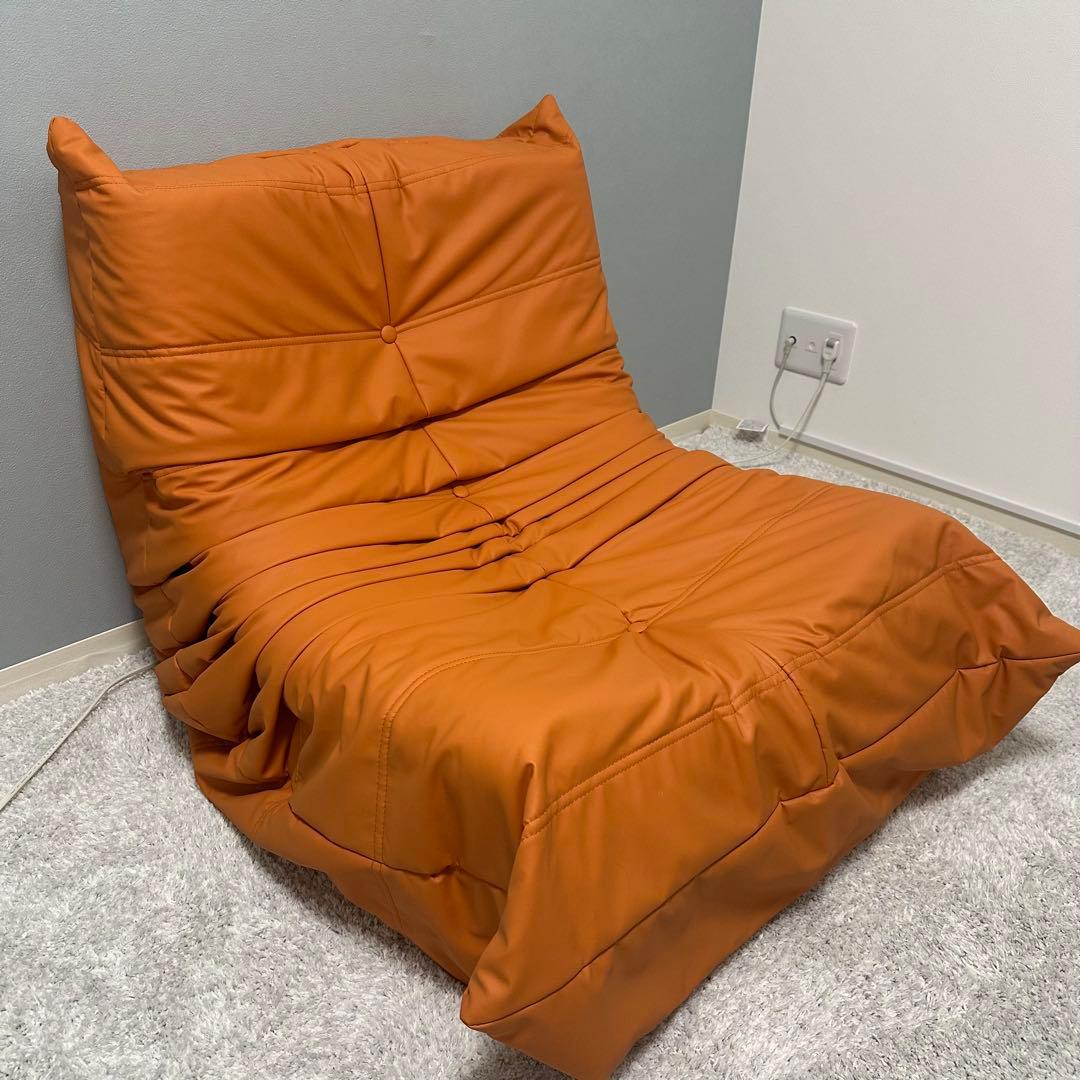 togo トーゴ　プロダクト　オレンジ 1人掛けソファ 合成皮革