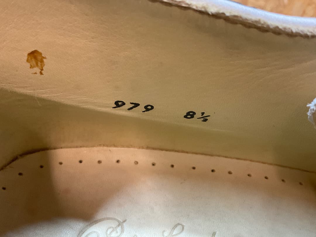 90s デカタグ デッドストック パラブーツ × CAUSE モカシン シューズ