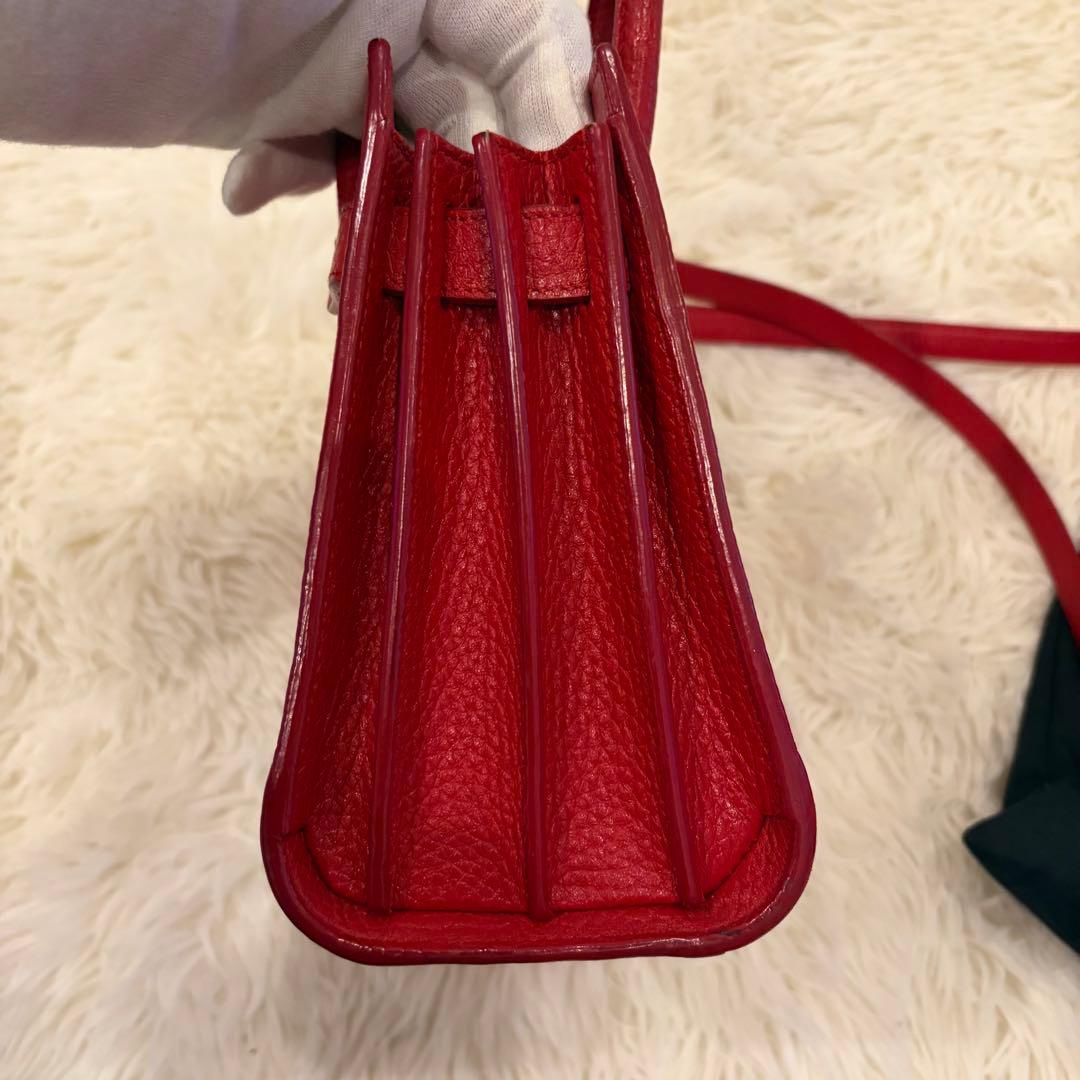 SAINT LAURENT レッド ハンドバッグ　サックドジュール