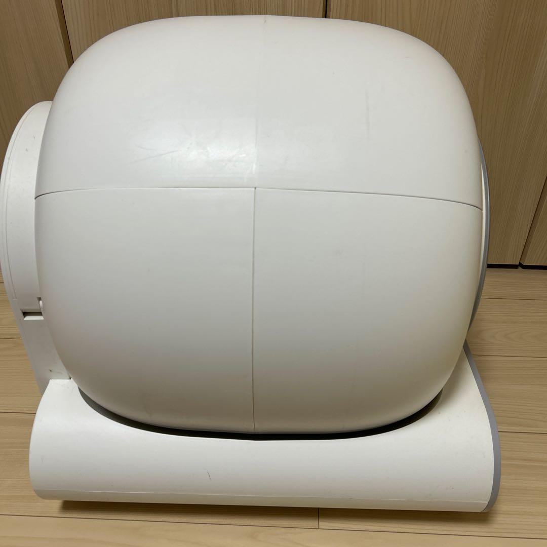 全自動猫トイレ　小型自動クリーニング猫用トイレ 丸型 ホワイト
