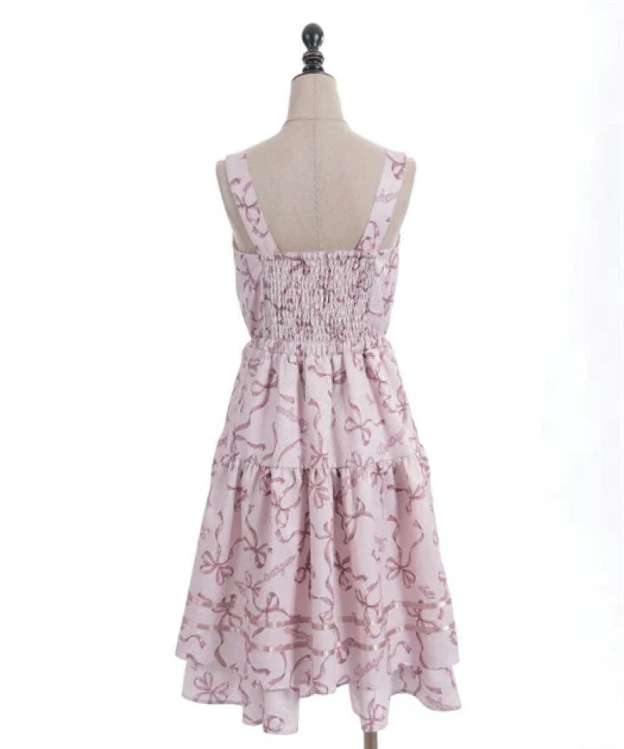 【axes femme poetique】 リボン柄ドールjsk