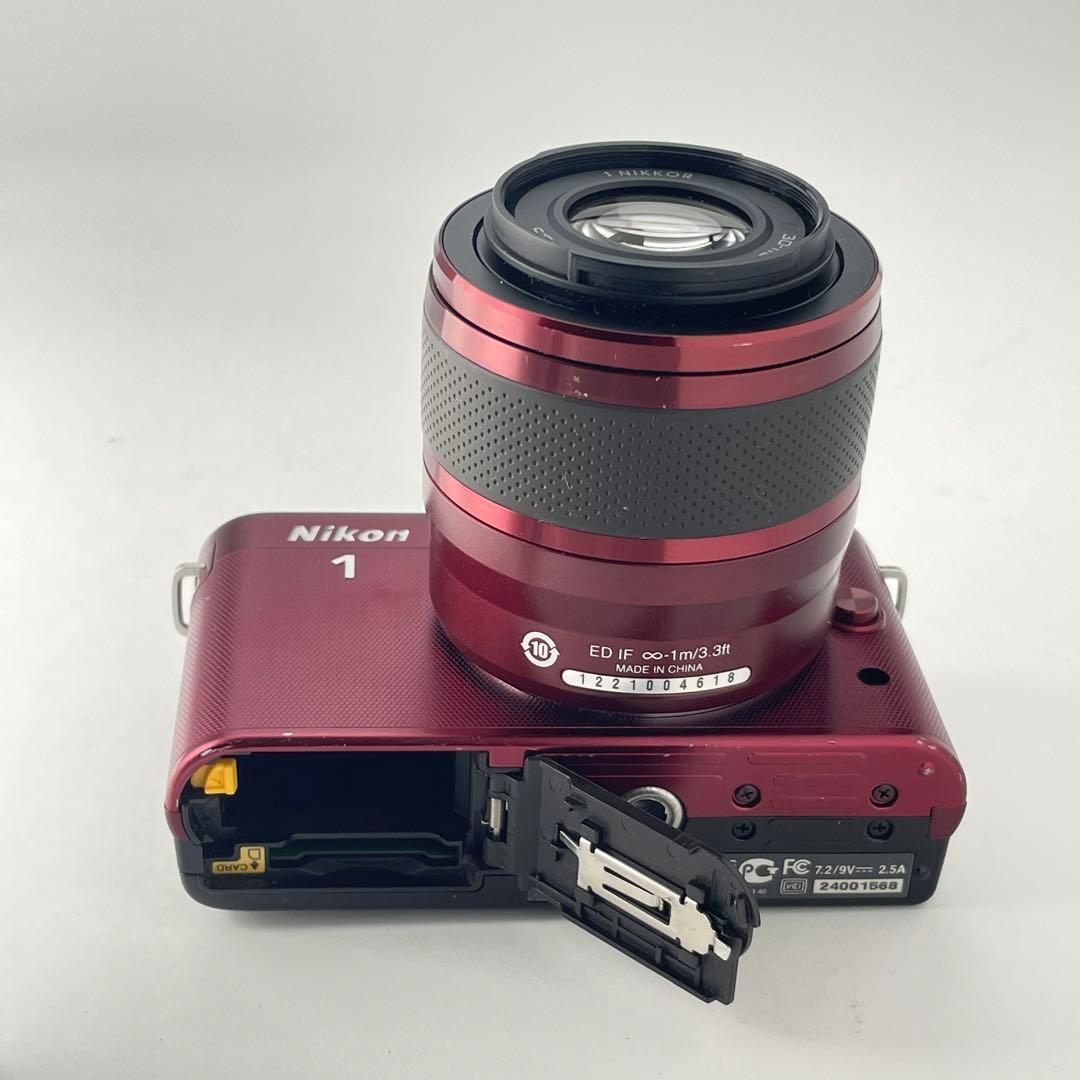 【ショット数10000・返品保証】Nikon1 J2 レッド レンズキット