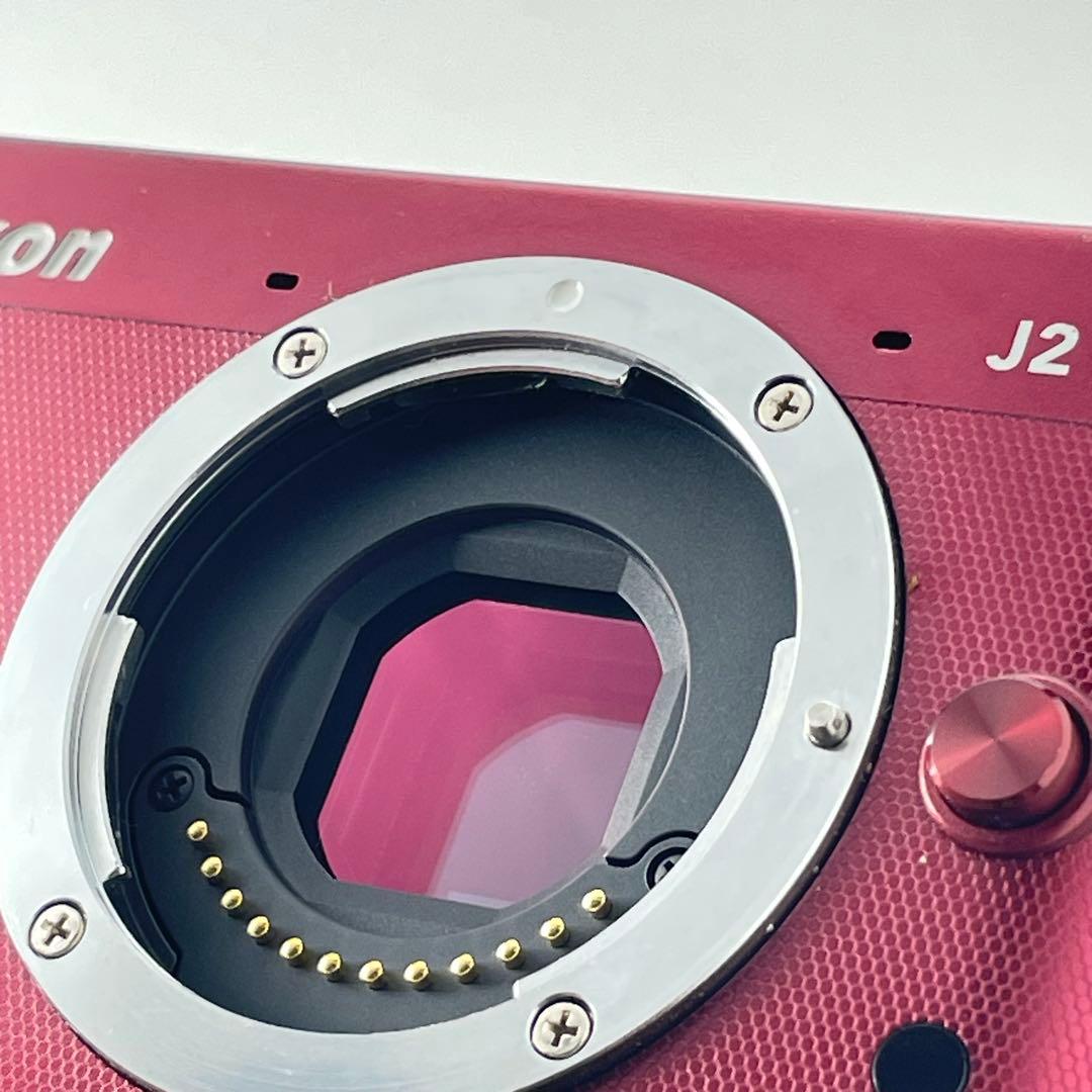 【ショット数10000・返品保証】Nikon1 J2 レッド レンズキット
