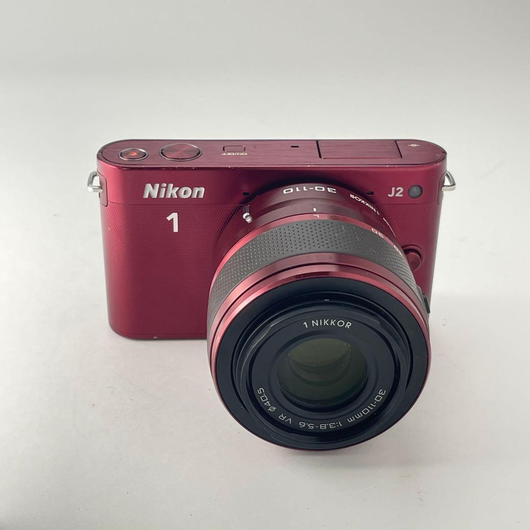 【ショット数10000・返品保証】Nikon1 J2 レッド レンズキット