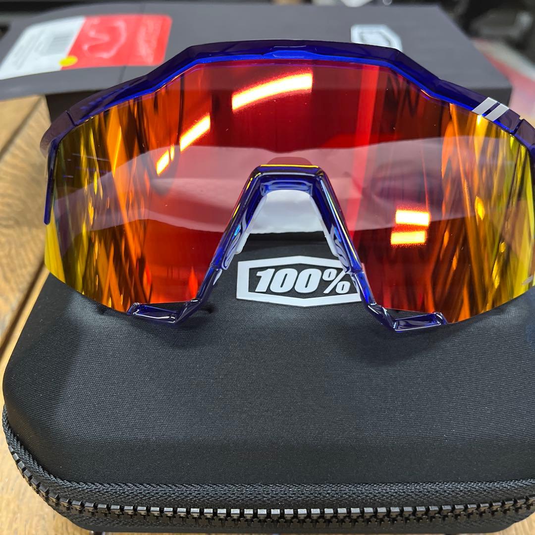 100% Trek チームエディションサングラス オレンジ/イエロー