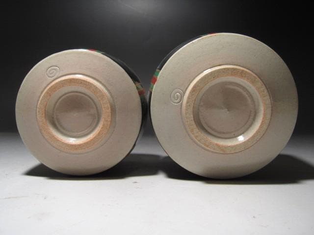 ☆　MOA美術館所蔵写　仁清金銀菱文重茶碗☆y486