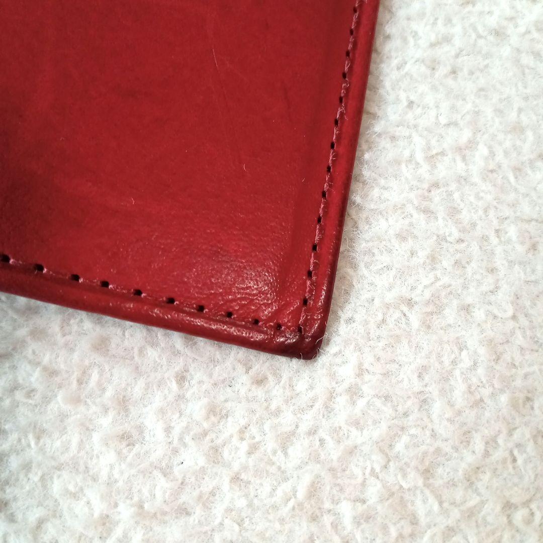 【オールドコーチ】COACH レザー パスポートケース 赤