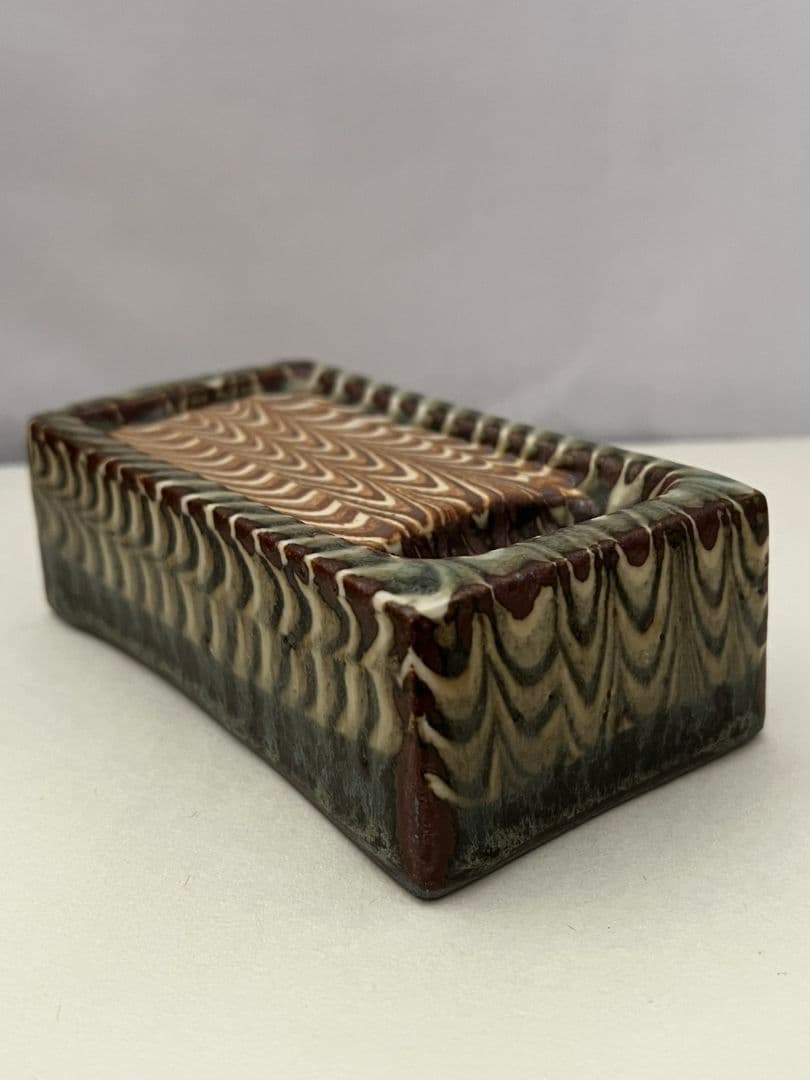 練上鶉手 陶硯 上田恒次(師河井寛次郎)