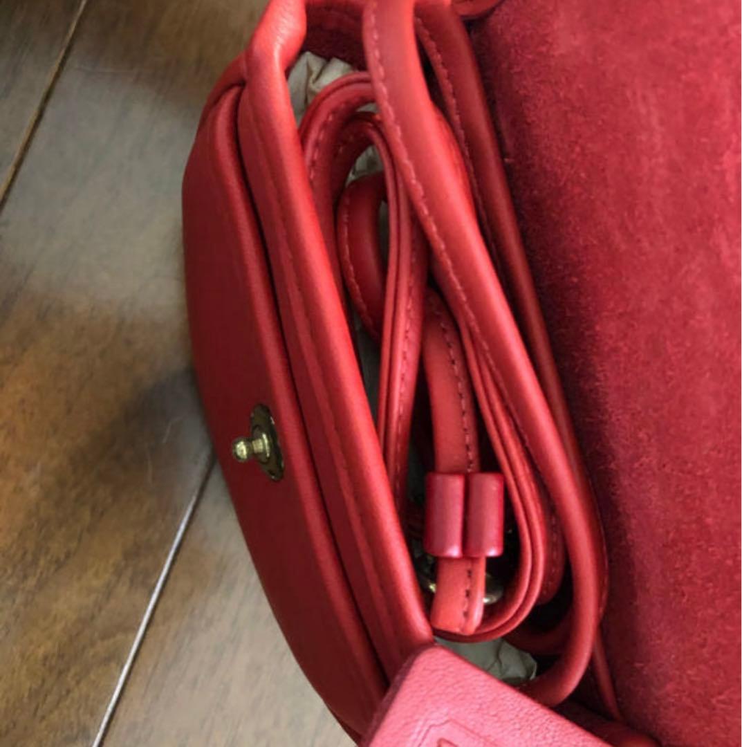 未使用　コーチ/COACH 2wayバッグ　US製赤色