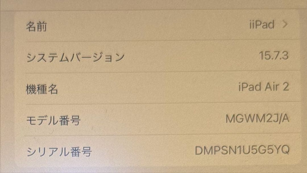 iPad Air 2（ドコモ回線のみ・SIMロックあり・128GB） ゴールド