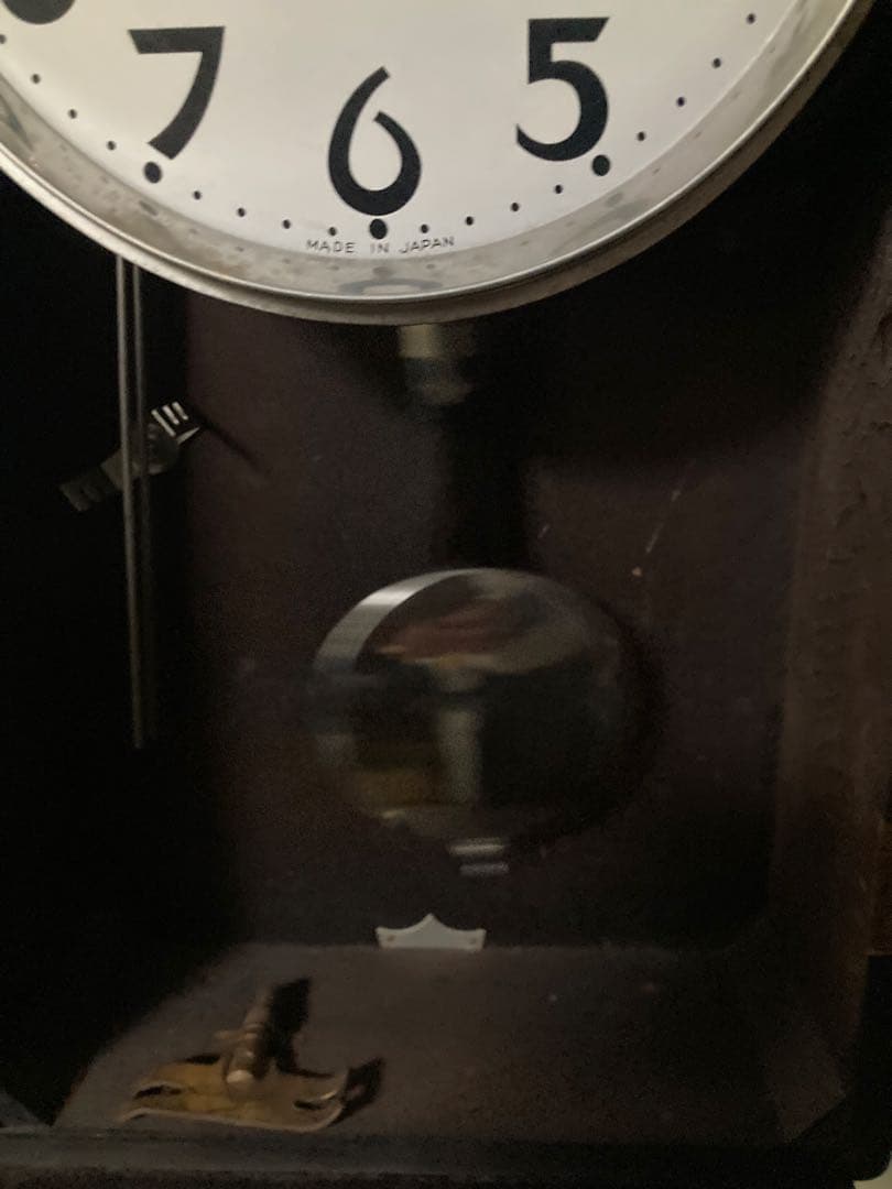 愛工舎 30DAY巻 アンティーク柱時計 稼働中