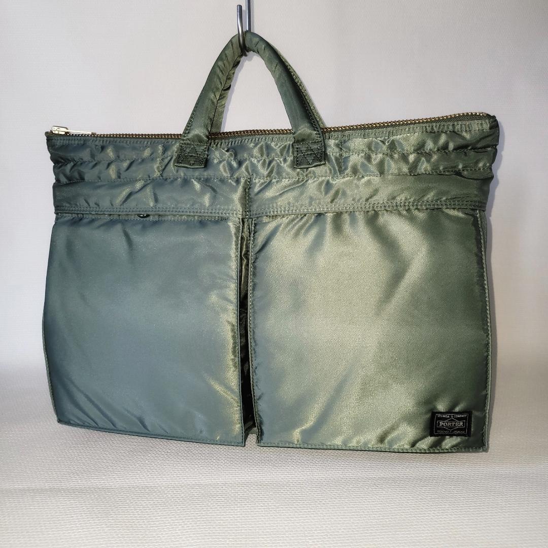 PORTER＿新型TANKER SHORT HELMET(L)＿タンカーグリーン