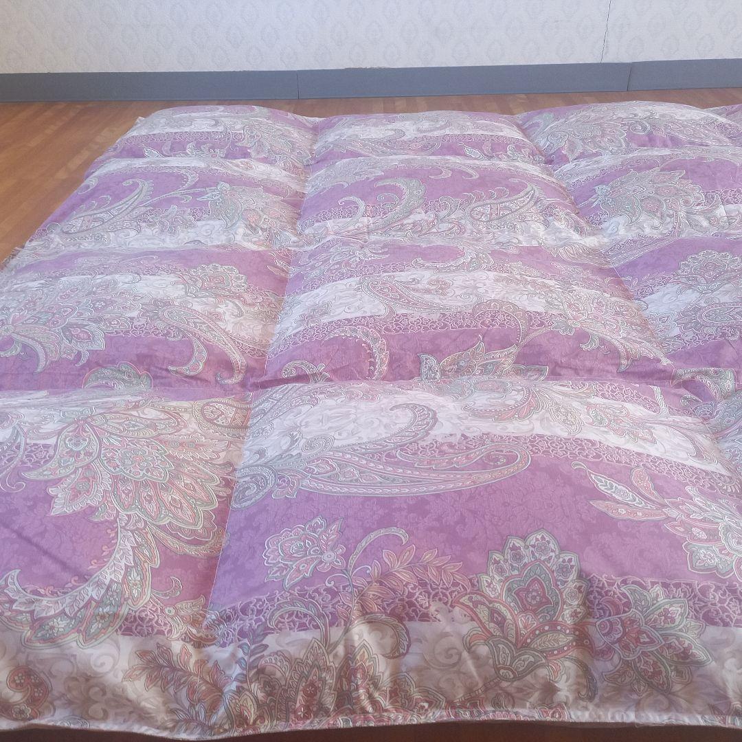 羽毛布団 増量 SDGS リフレッシュ羽毛 高密度生地 清潔 安心 日本製A