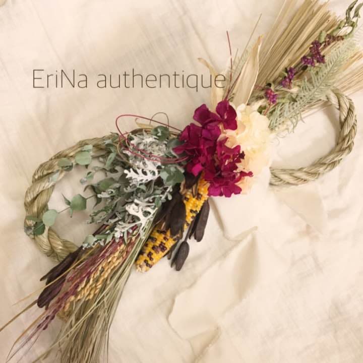 33しめ飾りしめ縄正月飾り インテリア 雑貨 スワッグ ドライフラワー