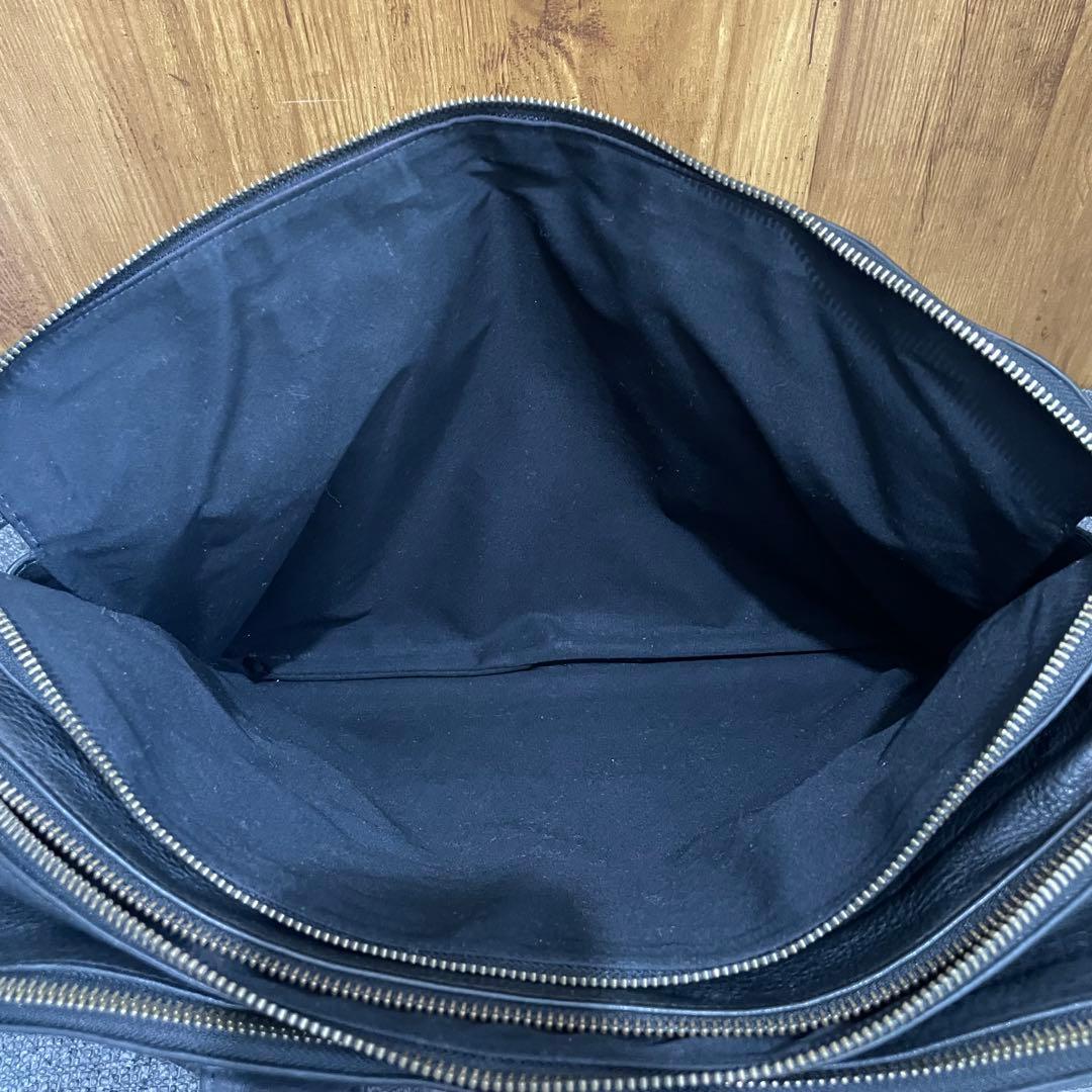 シボ革 ✨ ポーターウィズ 黒2way 3層 大容量A4オールレザー ビジネス