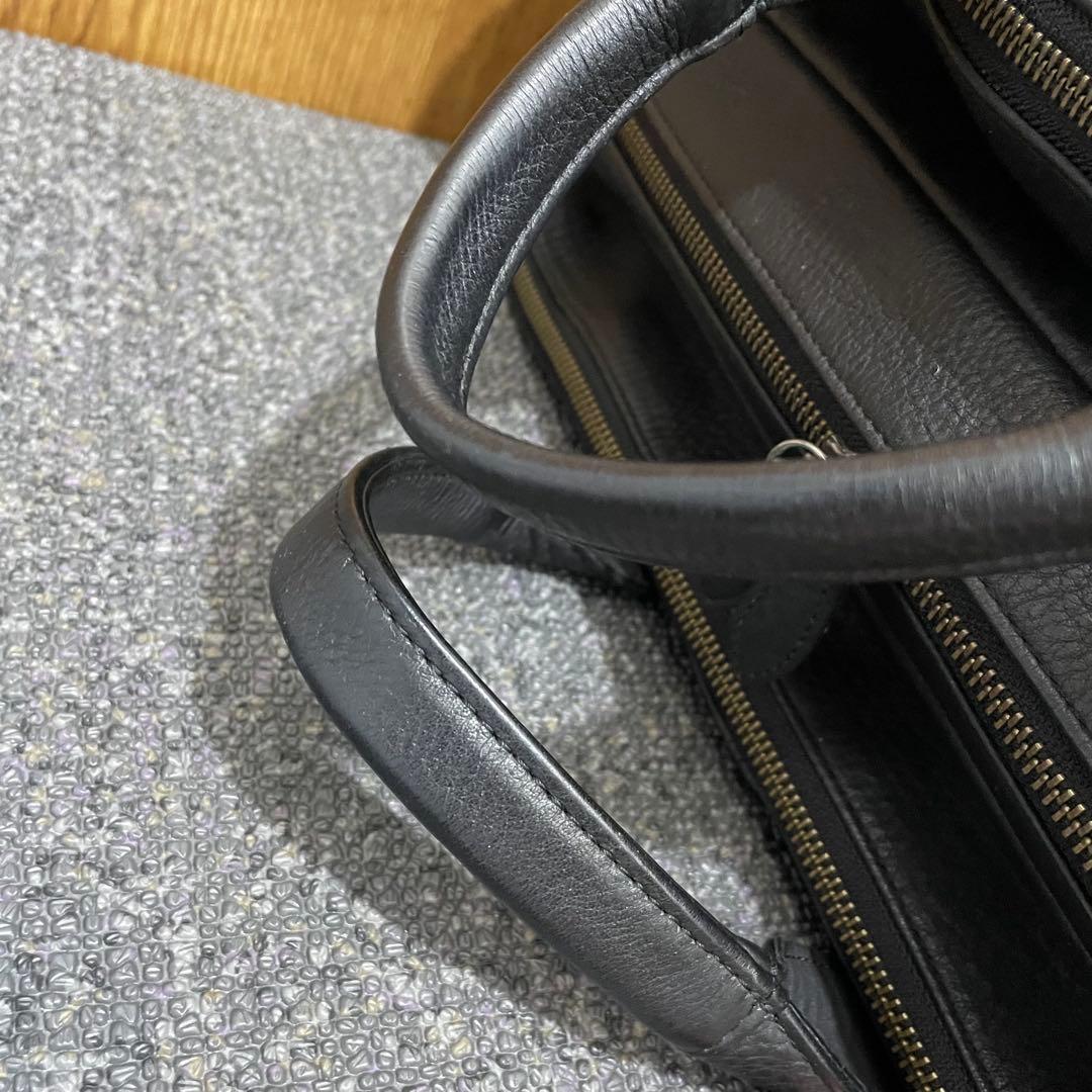 シボ革 ✨ ポーターウィズ 黒2way 3層 大容量A4オールレザー ビジネス