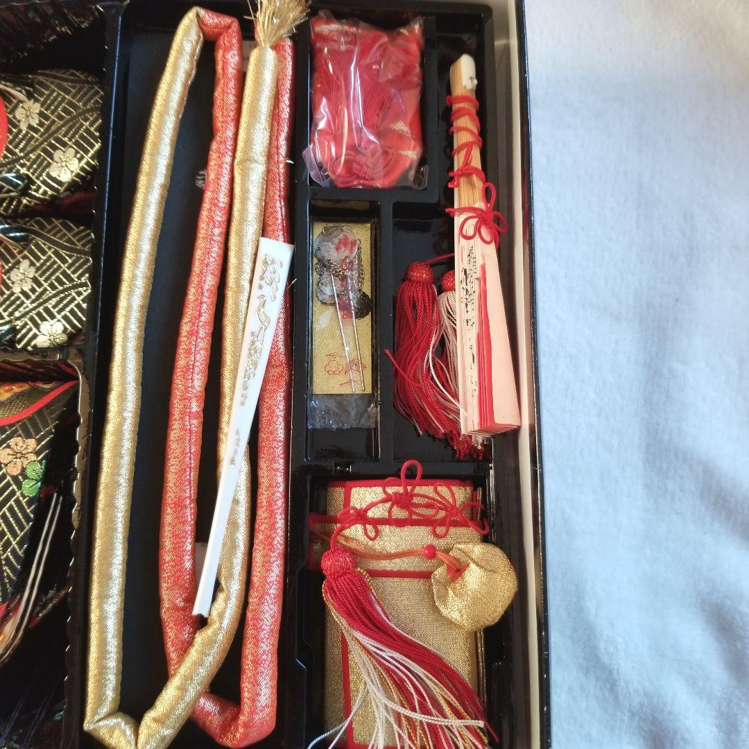 七五三 3歳 【豪華セット】着物・ はこせこセット・作り帯 ・肌襦袢・髪飾り 他