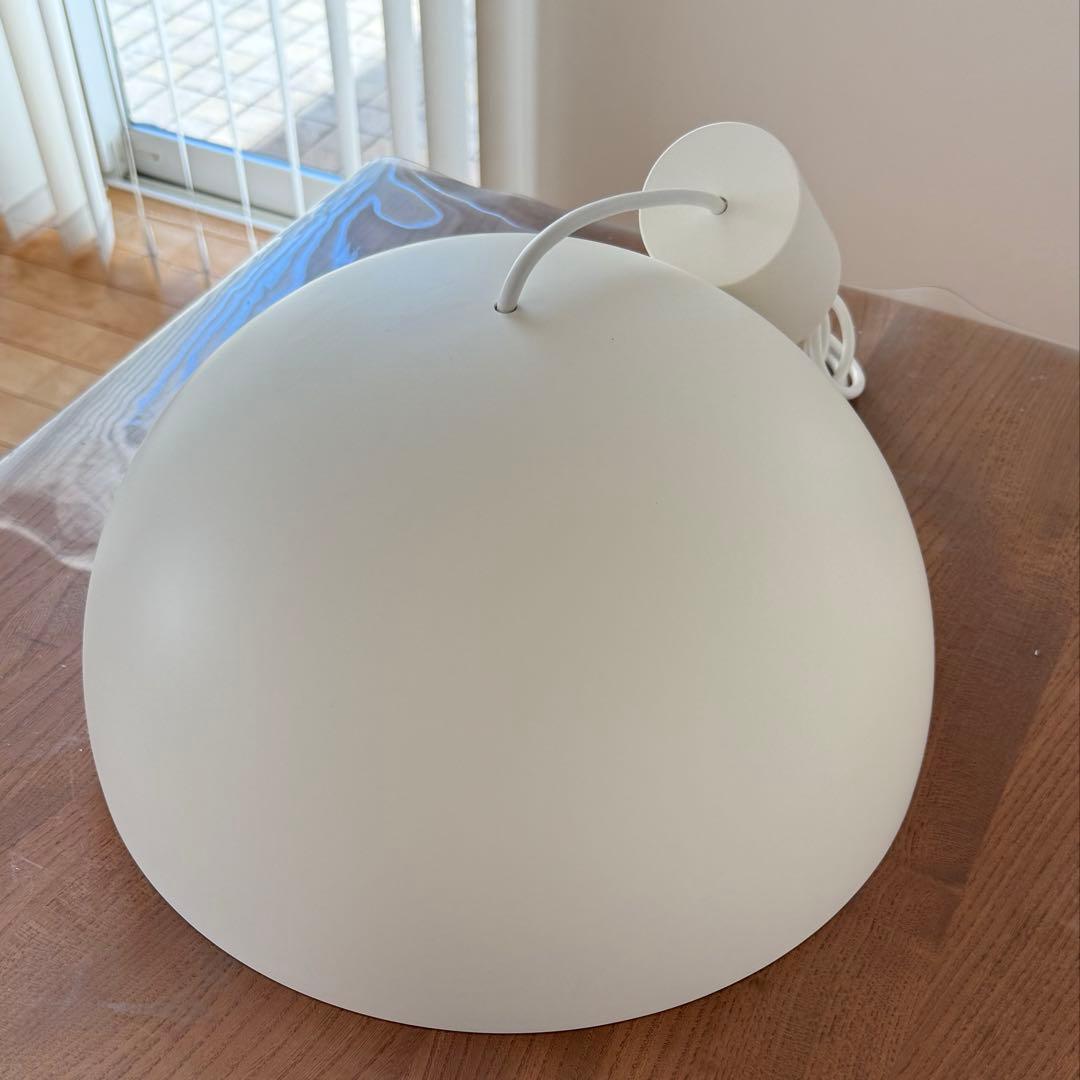 無印良品 MUJI 深澤直人 MODIFY ペンダントライト半球 M ホワイト②