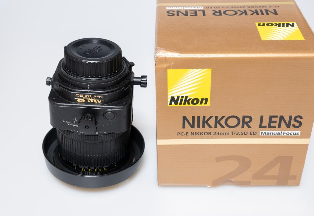 【美品】PC-E NIKKOR 24mm f/3.5D ED ニコンシフトレンズ
