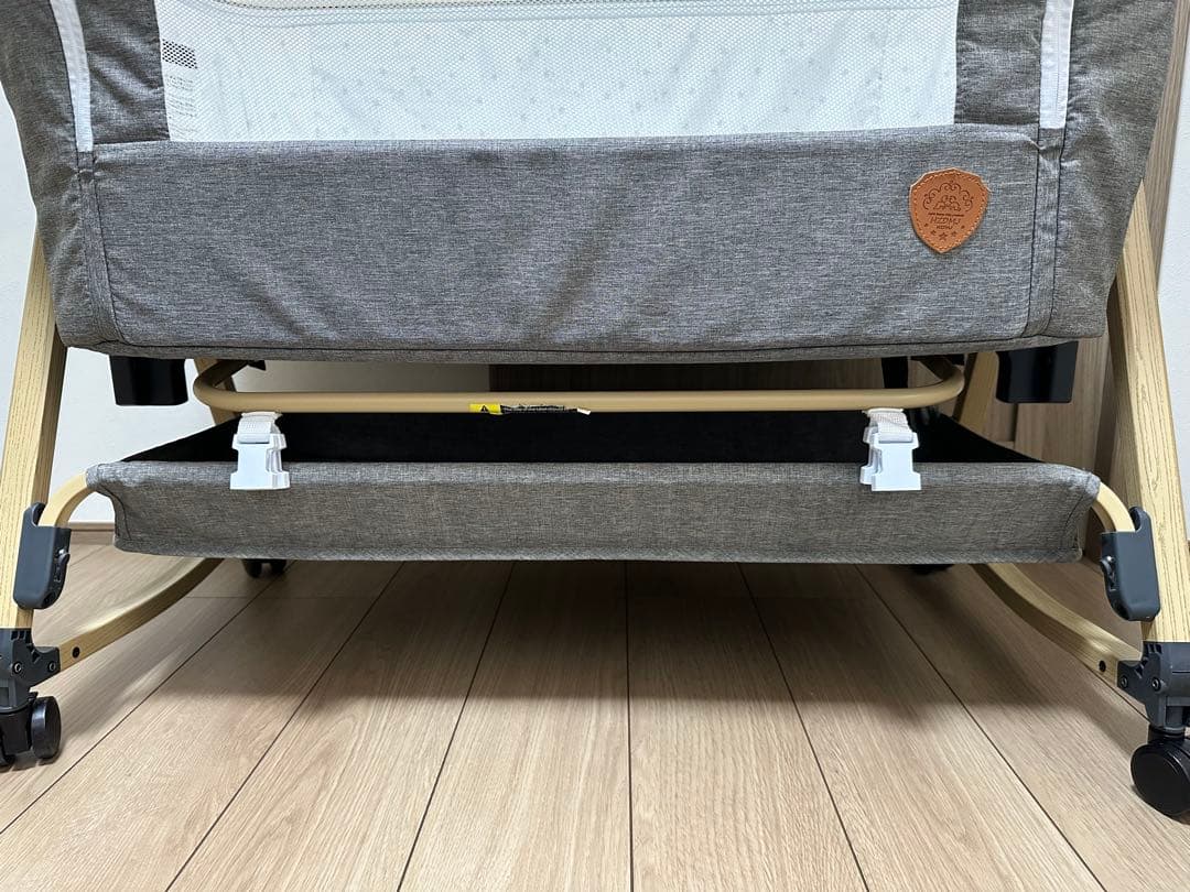 HZDMJベビーベット（持ち運び 折りたたみ)◆高さ６段階調節◆添い寝ベッド