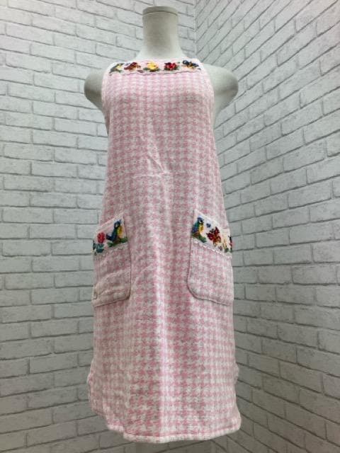 （J10266）FEILER　フェイラー　ハイジ　ピンク　パイル地　エプロン