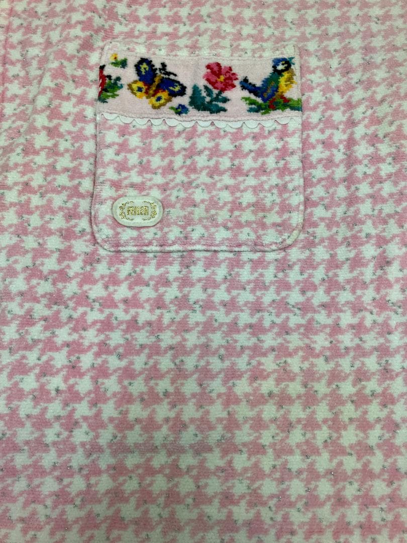 （J10266）FEILER　フェイラー　ハイジ　ピンク　パイル地　エプロン