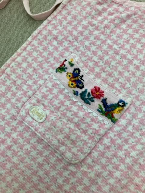 （J10266）FEILER　フェイラー　ハイジ　ピンク　パイル地　エプロン