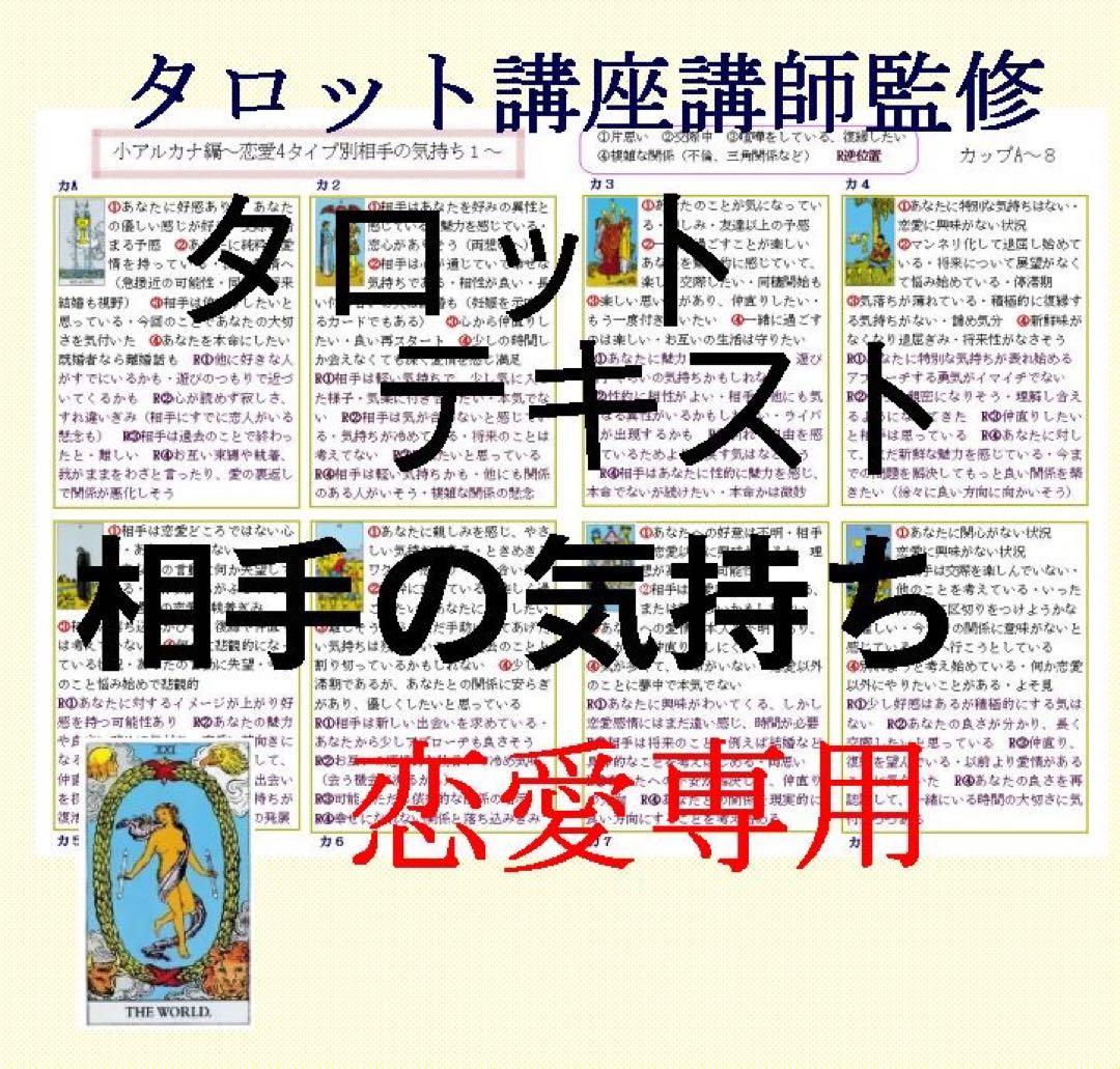 新7点セット割引ページタロットカードテキスト教材教科書恋愛占い仕事オラクル322