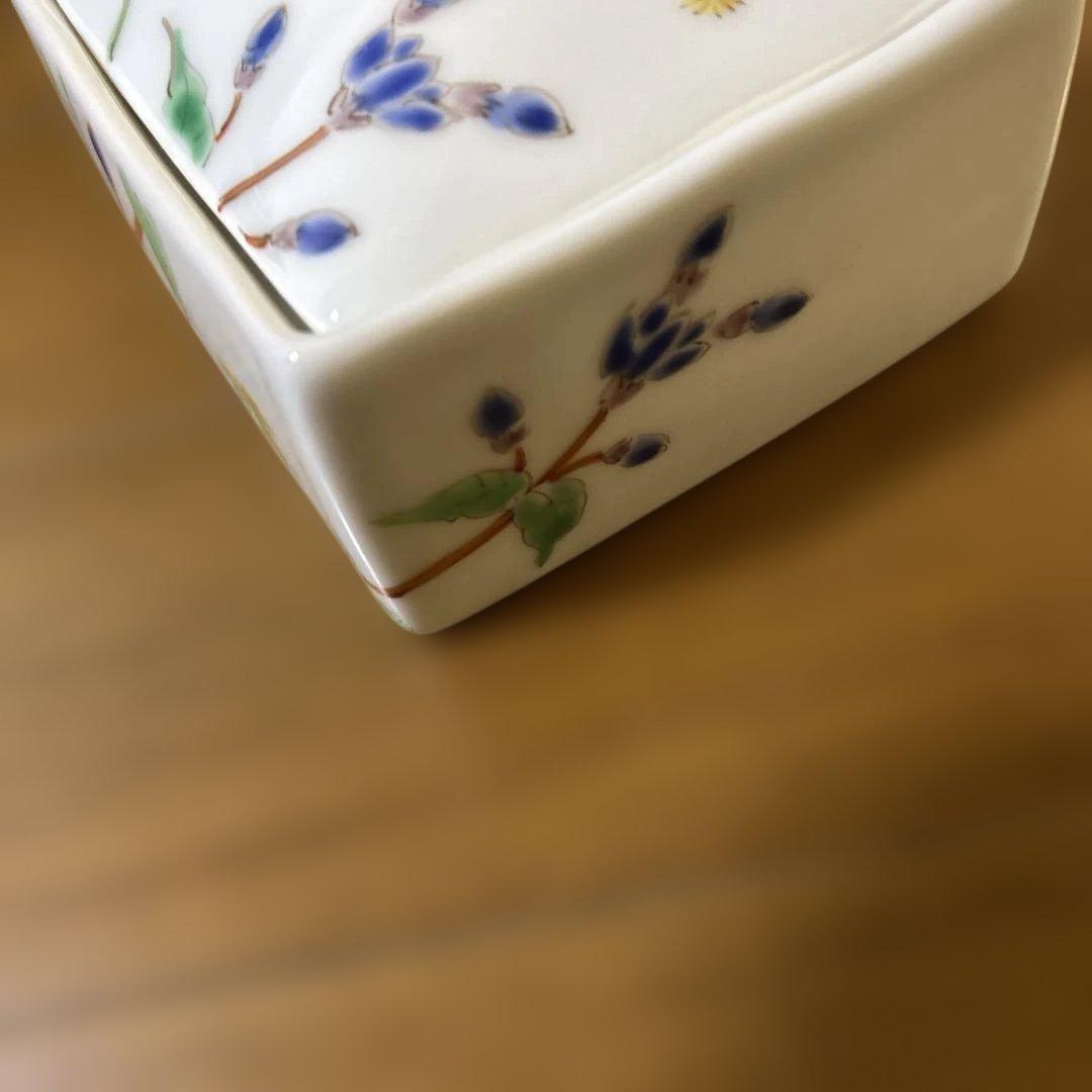 藍水　ティッシュ入れ