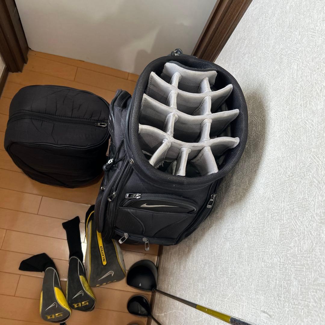 希少NIKE 13本 ゴルフフルセット クラブセット キャディバック付き