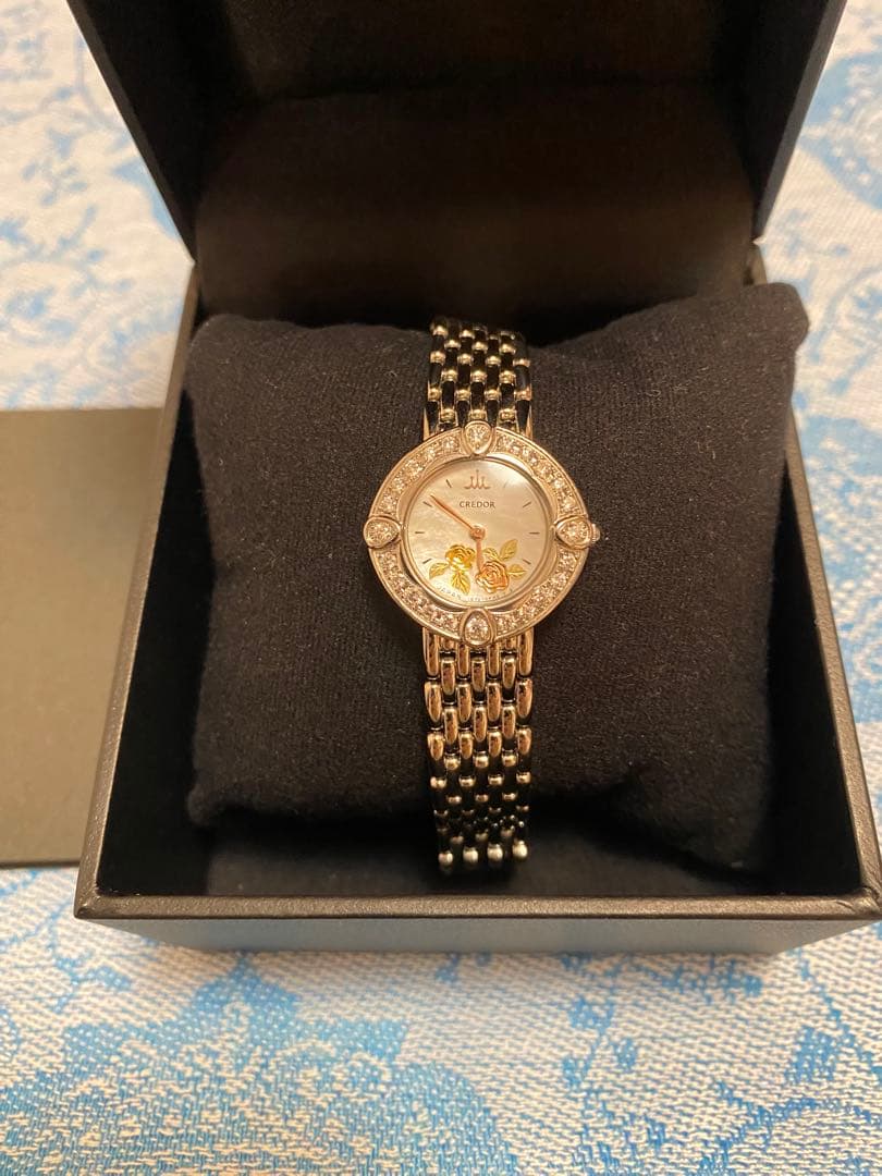 CREDOR クレドール ピクウェ 腕時計 ダイヤ 美品 GSTE823