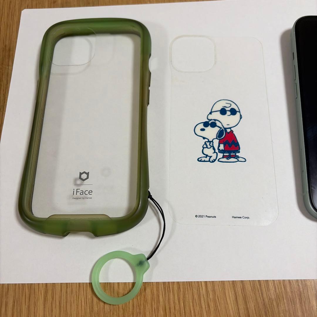 iPhone 15 グリーン iFaceケース付