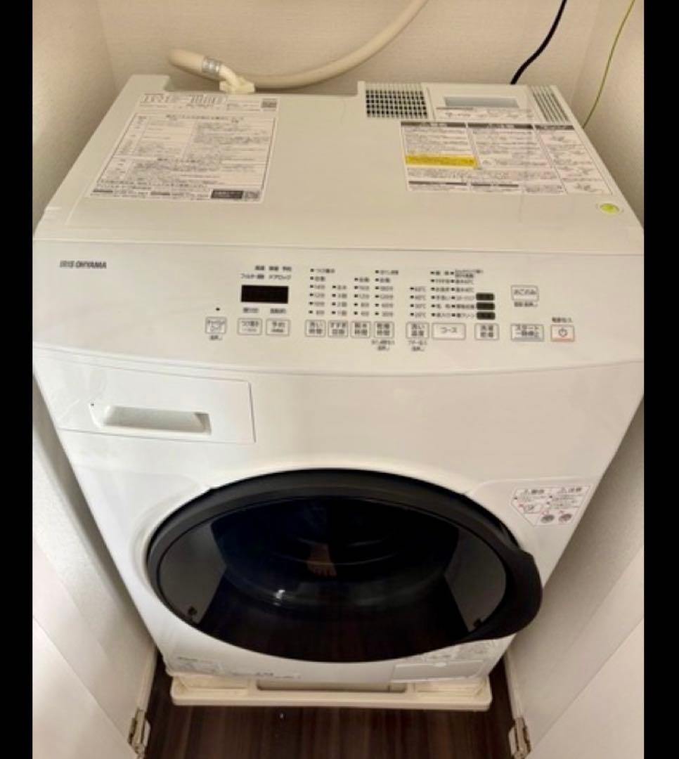 2024年購入　IRIS OHYAMA製のホワイトドラム式洗濯乾燥機