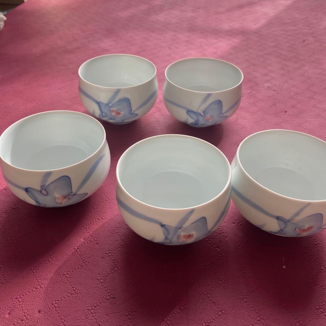 未使用　有田焼　急須　茶碗5個セット